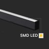 Oprawa V-TAC LED linear SAMSUNG CHIP 40W CCT zwieszana 120cm czarna VT-7-44 3000K+4000K+6400K 3400lm 5 lat gwarancji